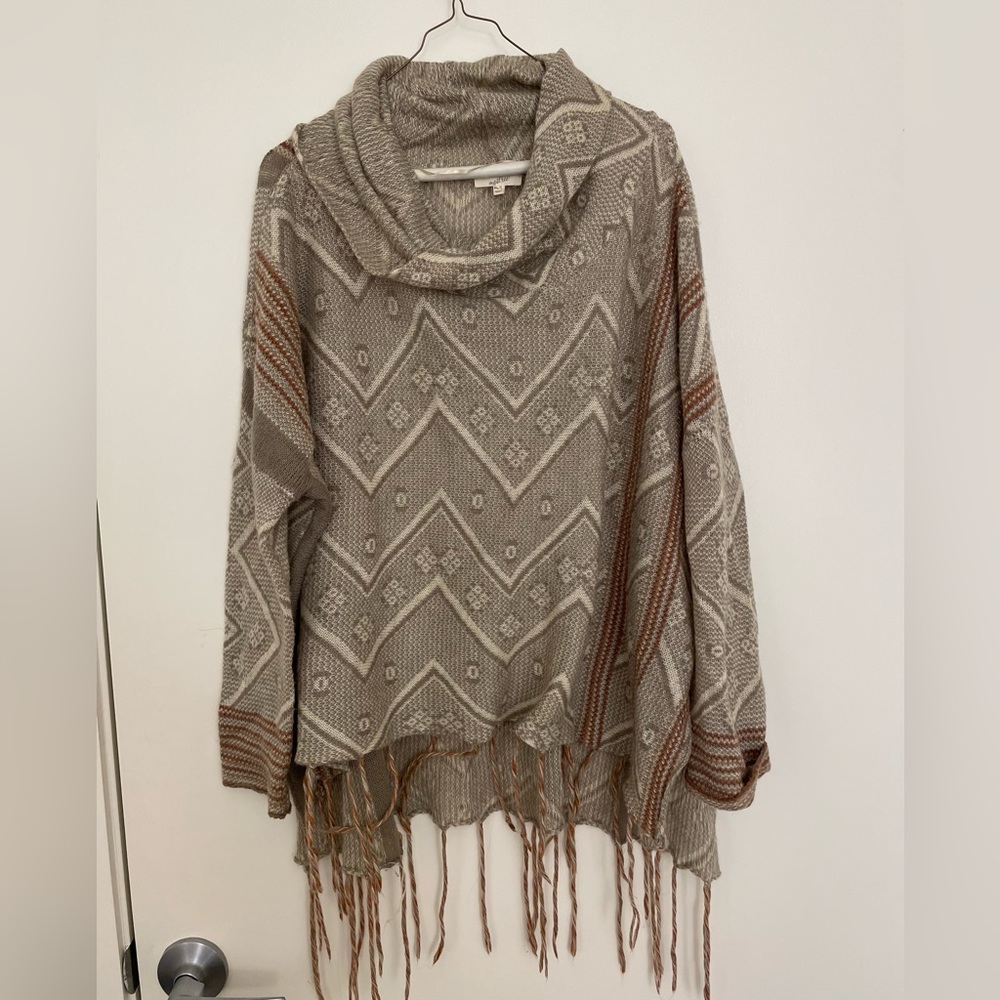 Mystree cozy poncho sweater
